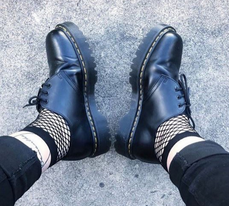 Ботинки на рельефной толстой подошве отлично подойдут для осени