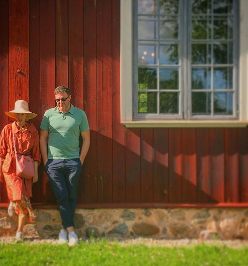 Виторган с женой в Латвии