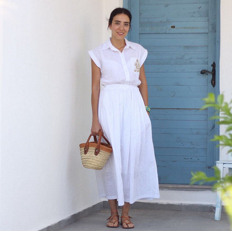 В жару комфортнее всего в светлых натуральных тканях