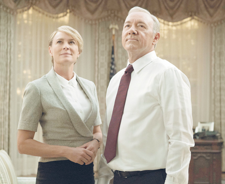 Дэвид Финчер сразу решил, что главные роли в его сериале сыграют Робин Райт и Кевин Спейси