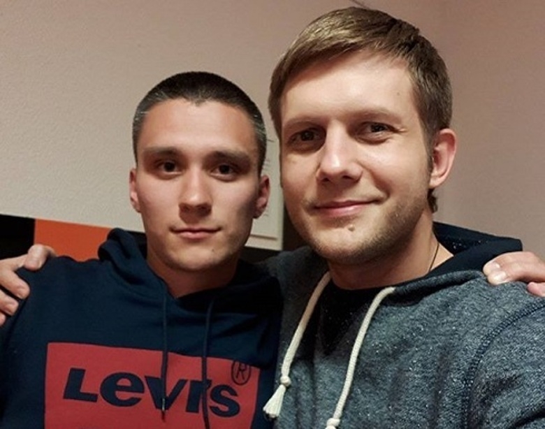 Борис Корчевников с братом Женей