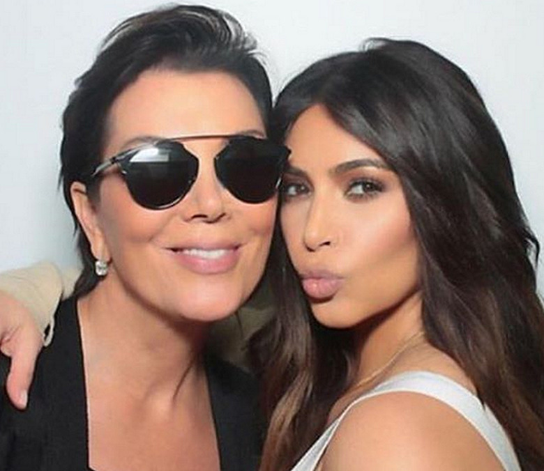 Ким Кардашьян с матерью Крис Дженнер