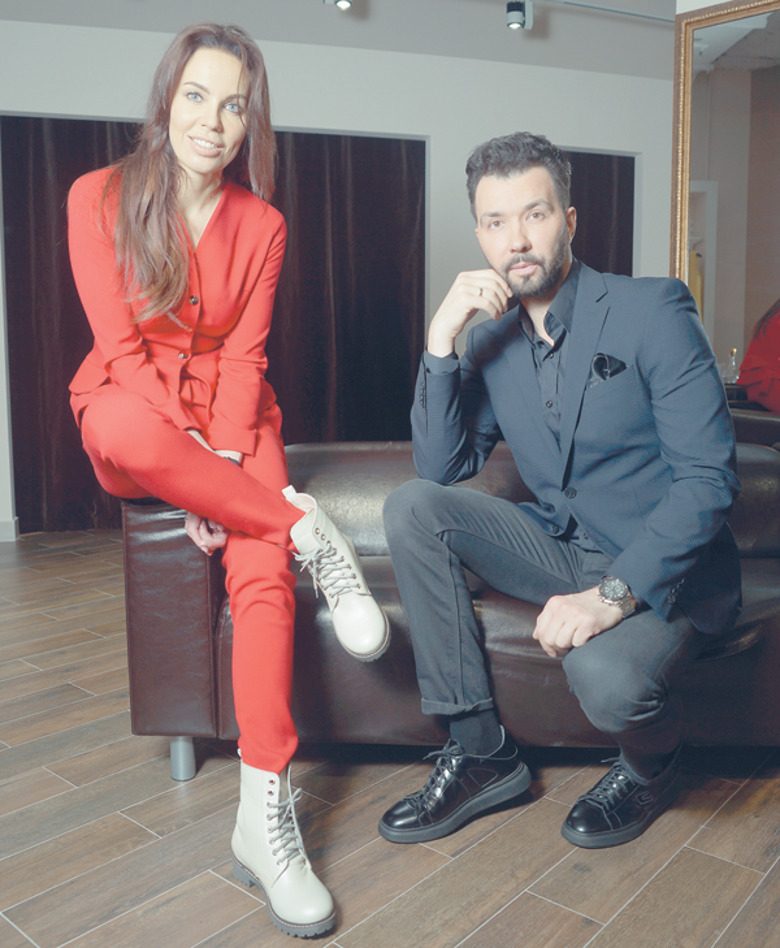 Денис Клявер с женой Ириной