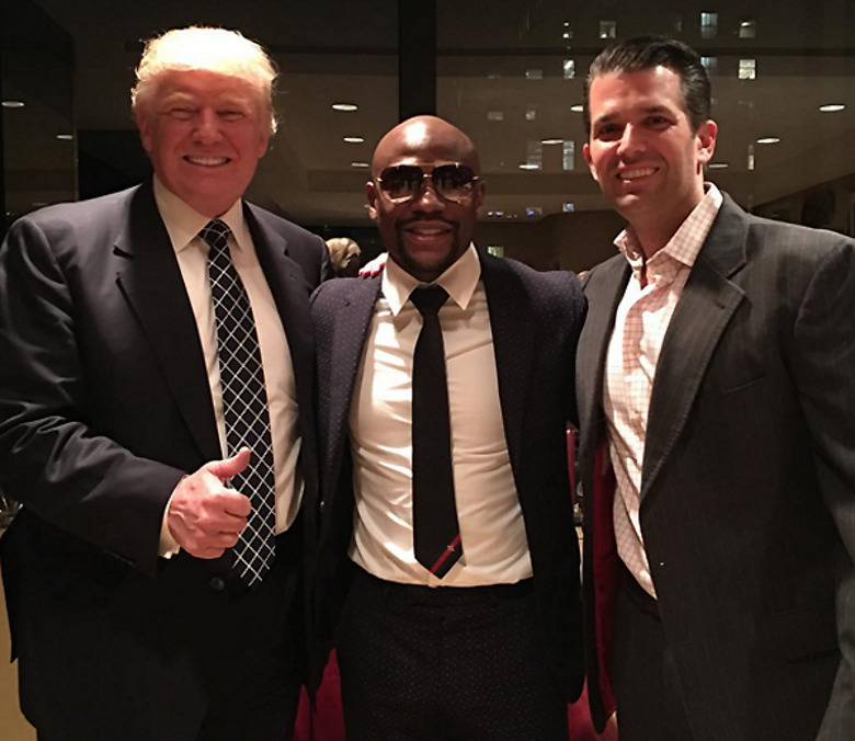 Президент США Дональд Трамп (слева) и его сын Дональд Трамп-младший (справа)