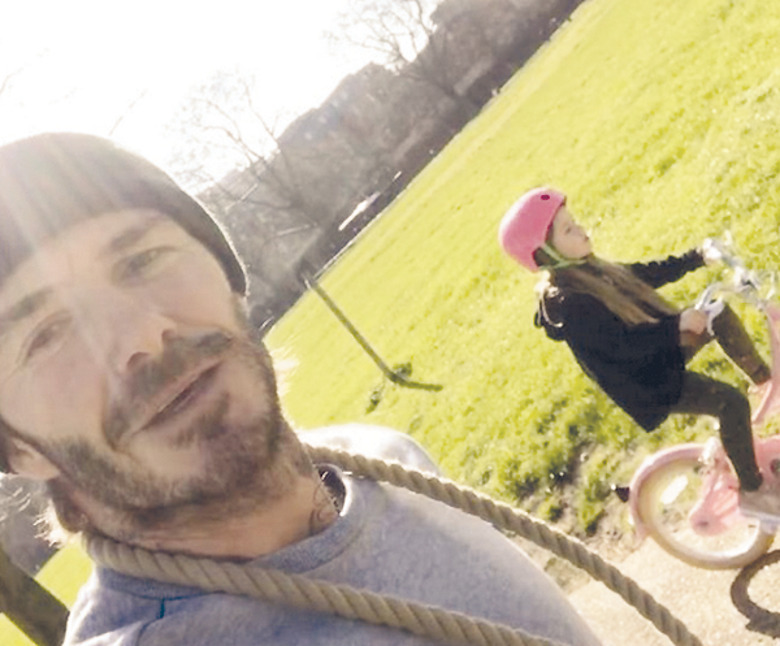 Дэвид Бекхэм гордится своей дочкой Харпер