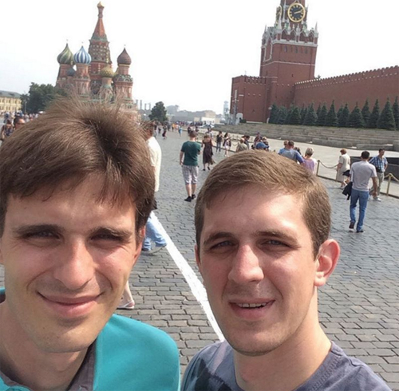 Василий Степанов с младшим братом Максимом