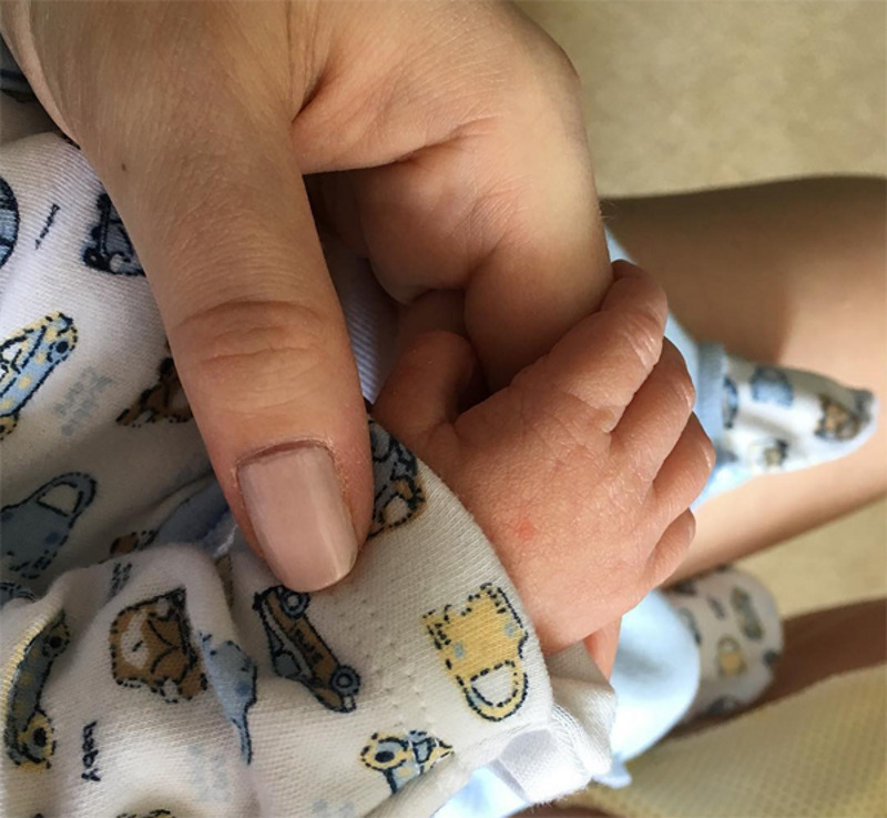 Фотография новорожденного сына‍ Натали