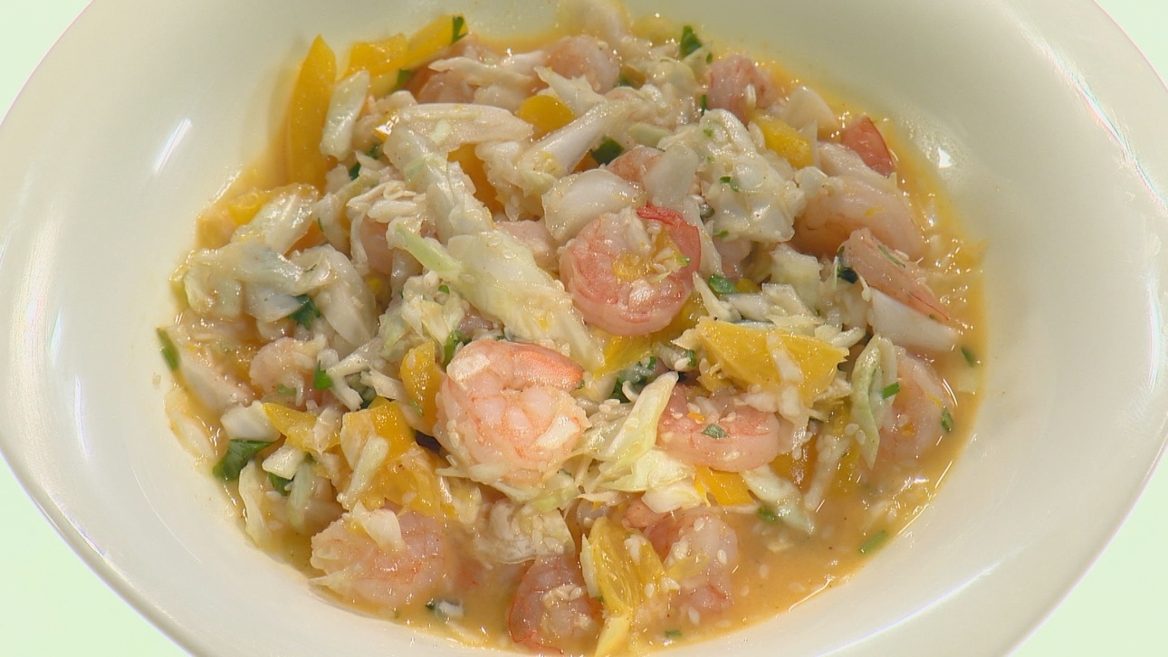 КАПУСТНЫЙ САЛАТ С КОКОСОВО-КУНЖУТНОЙ ЗАПРАВКОЙ