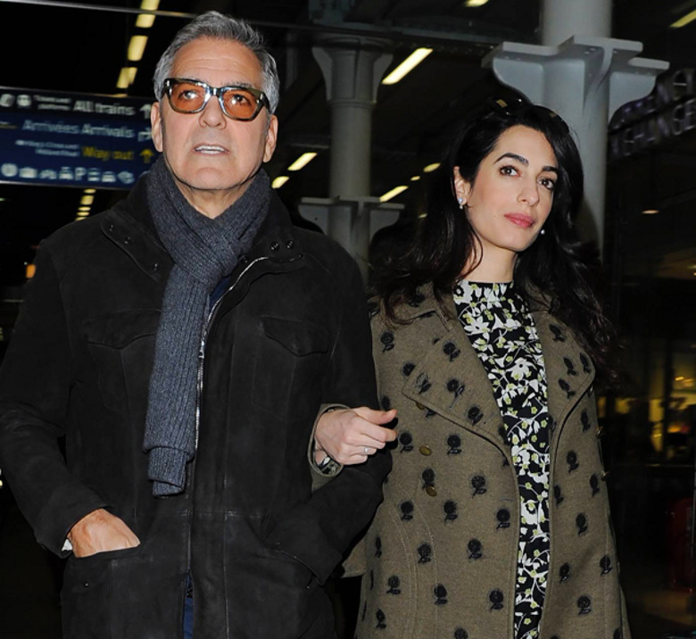 Джордж Клуни с женой Амаль