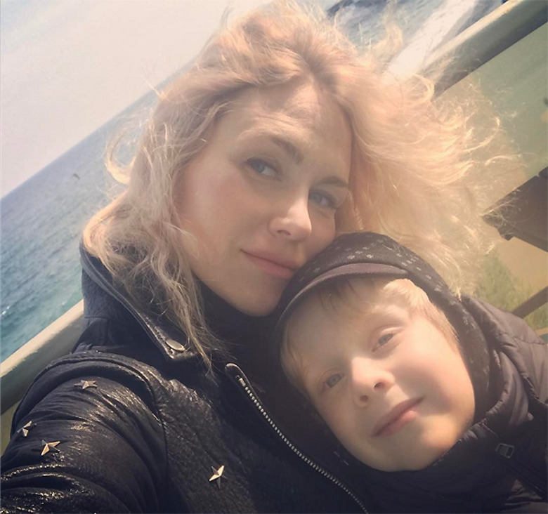 Катя Гордон со старшим сыном Даниилом
