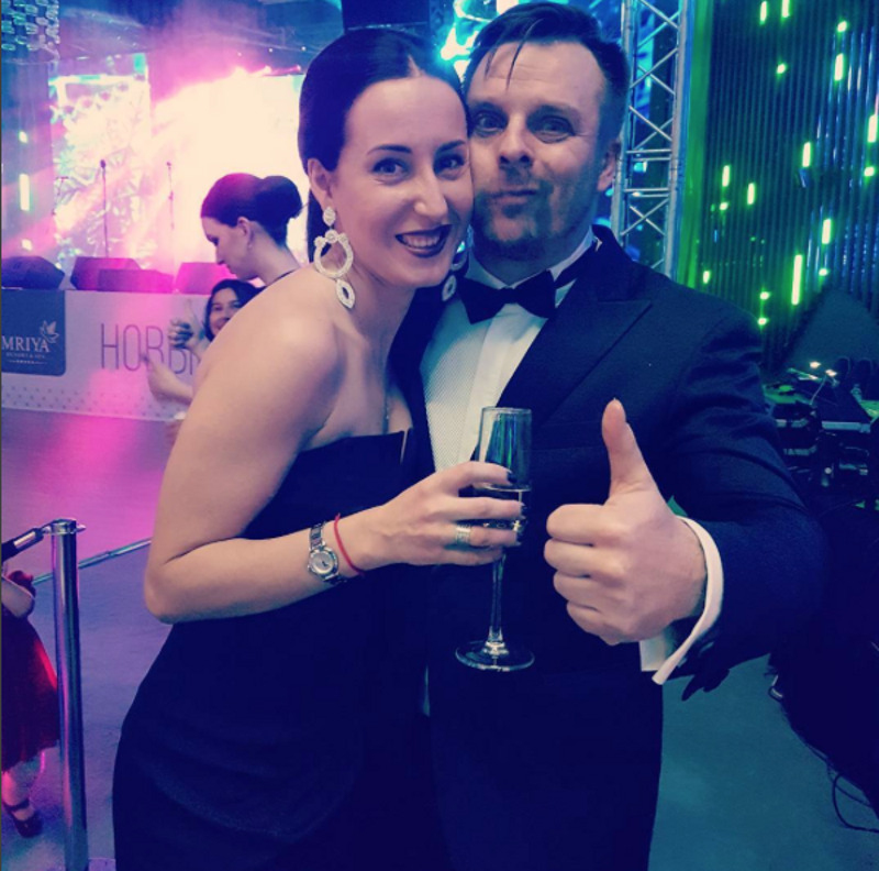 Актер со своей женой Ольгой