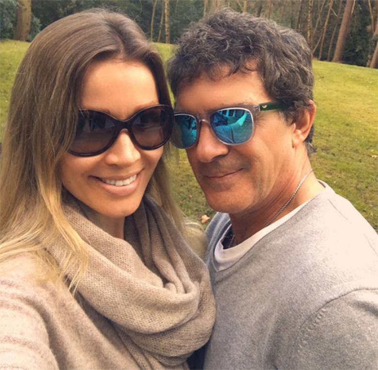 Антонио Бандерас с возлюбленной Николь Кемпел