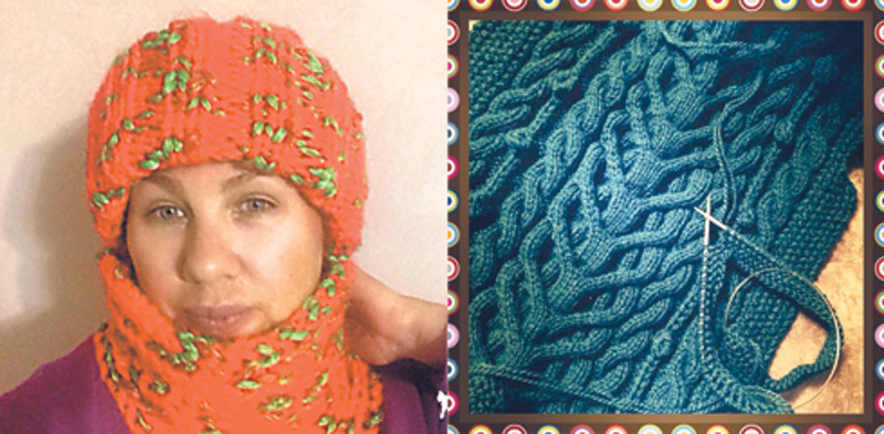 Ева Польна вяжет вещи для дочки