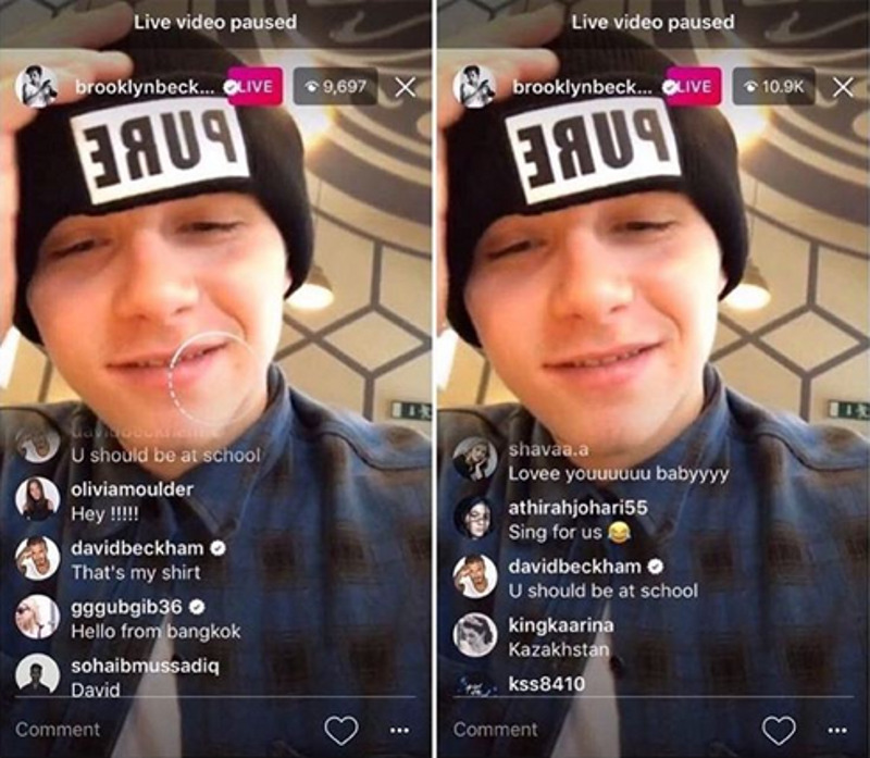 Дэвид посмеялся над сыном в соцсети