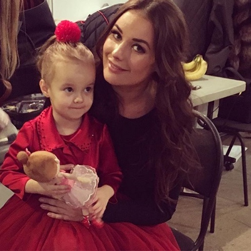 Оксана Федорова с дочкой Лизой