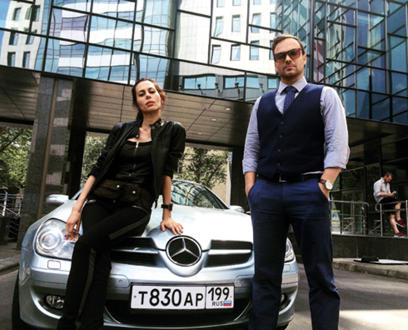 С Алексеем Чадовым на съемках телефильма «Мертв на 99%»