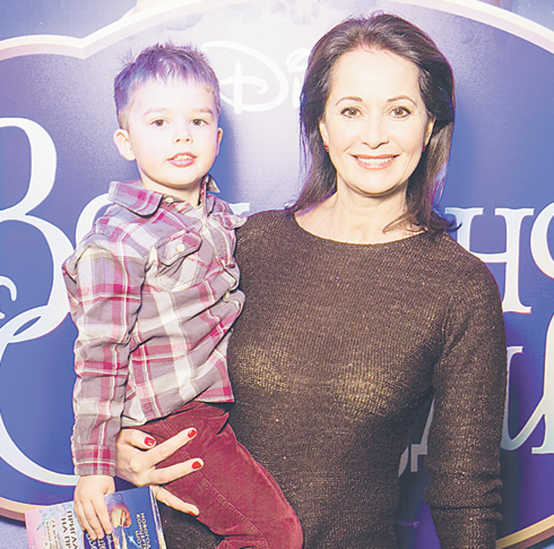 Ольга Кабо с сыном