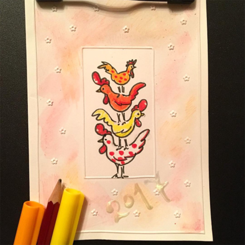 Новогодняя открытка певицы