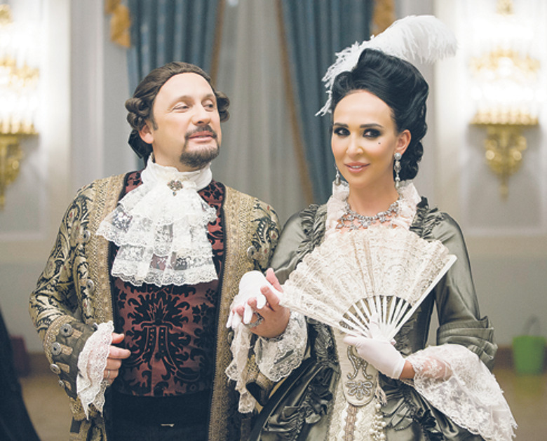 Стас Михайлов и Анастасия Задорина на съемках клипа «Там за горизонтом»