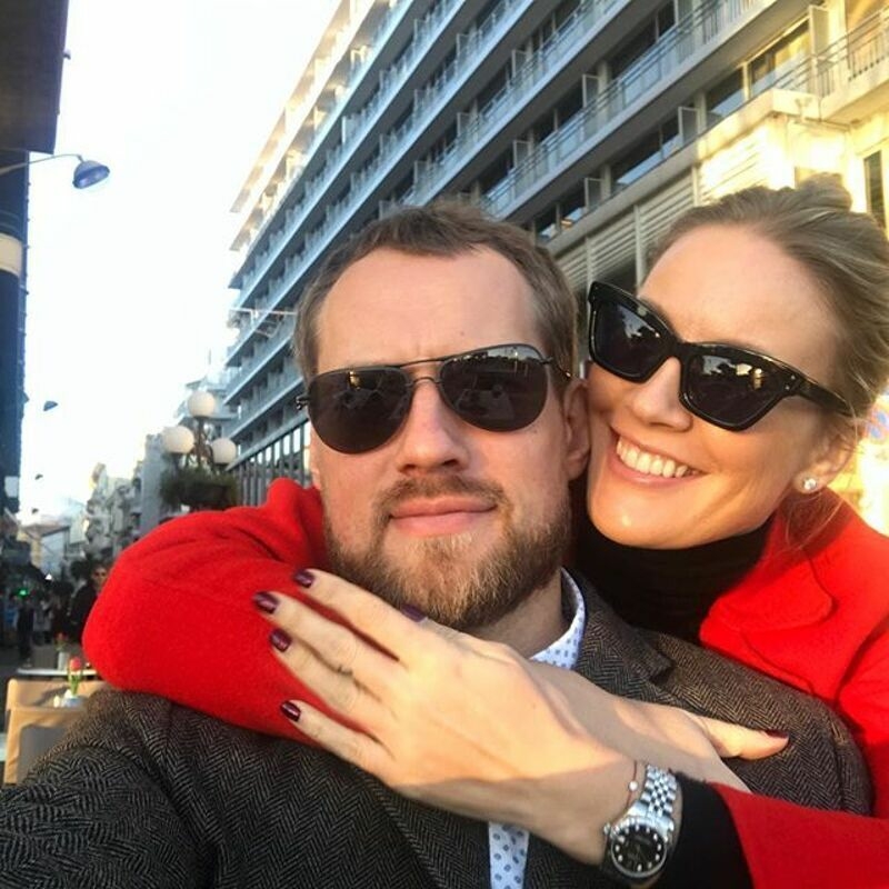 С мужем Юрием