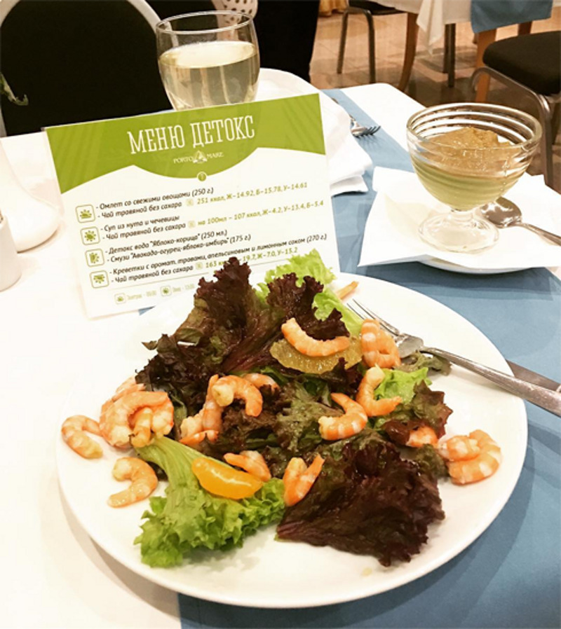 Анфиса Чехова худела на креветках