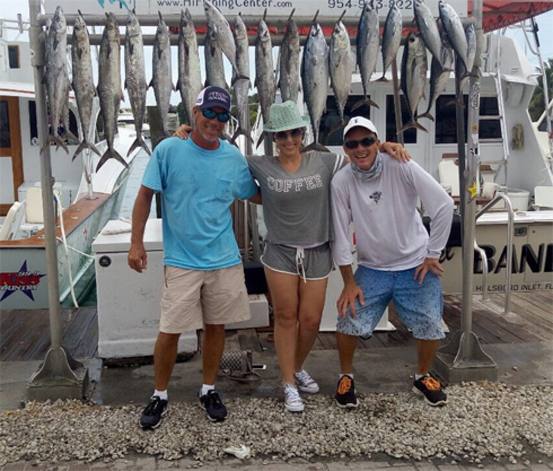 Под присмотром друзей Воробей поймала 8-килограммового тунца