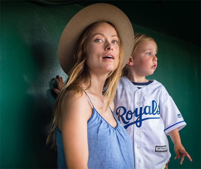 Оливия Уайлд с сыном Отисом