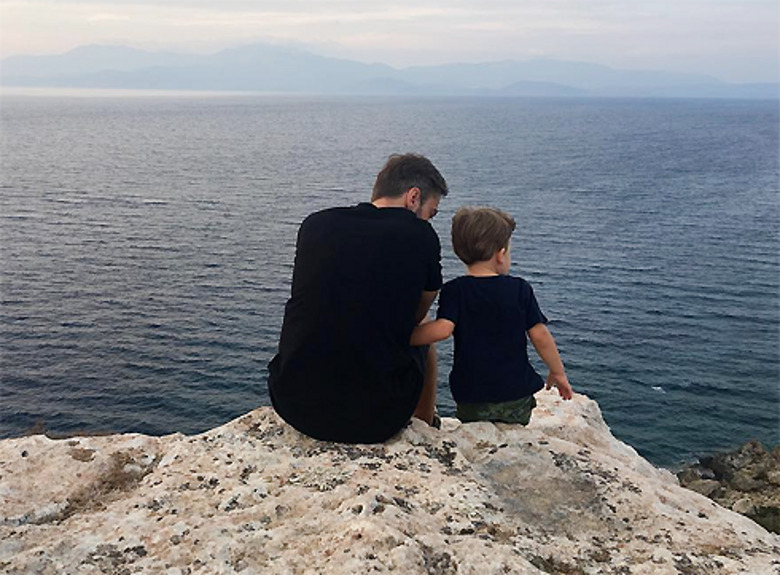 Дмитрий Шепелев с сыном Платоном