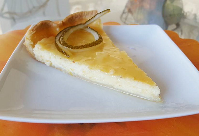 Чизкейк с лимоном на песочной основе