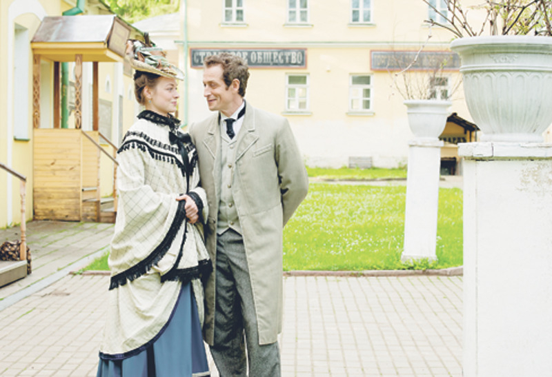 Александра Никифорова и Дмитрий Фрид  превратились на съемочной площадке  в харизматичных сыщиков конца XIX века
