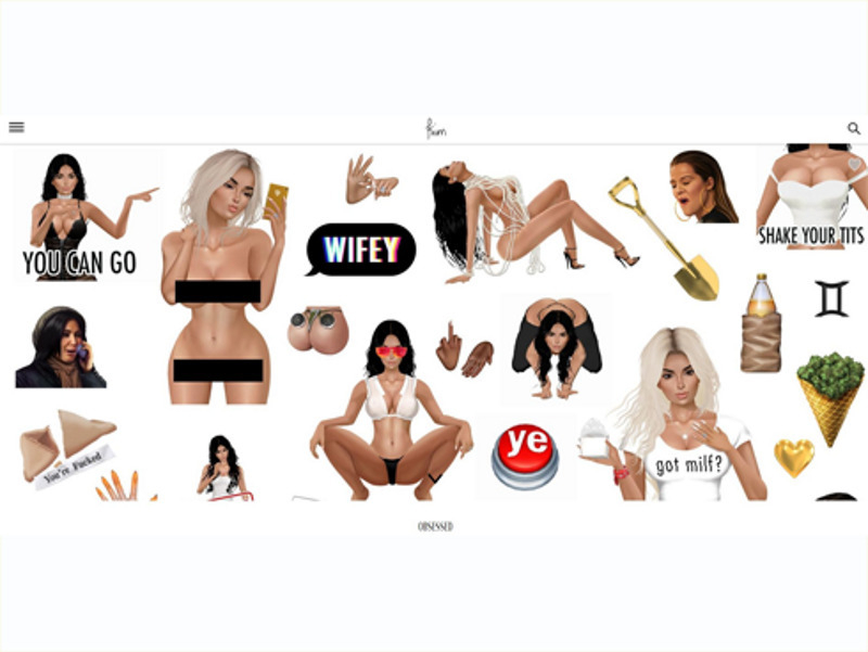 Ким выпустила новую серию откровенных кимоджи