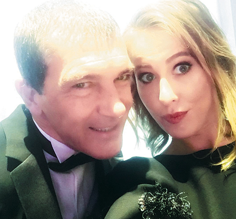 Антонио Бандерас и Ксения Собчак