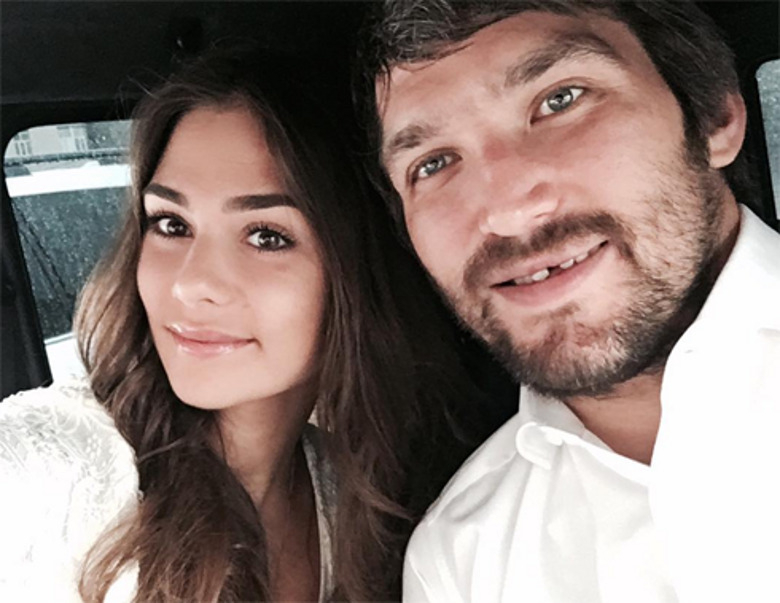 Александр Овечкин и Анастасия Шубская