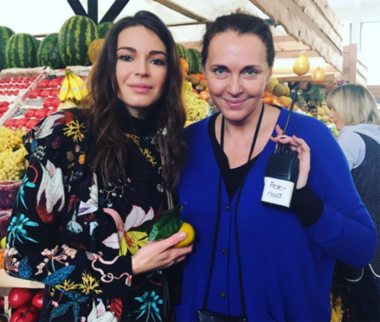 Агния Дитковските с мамой Татьяной Лютаевой