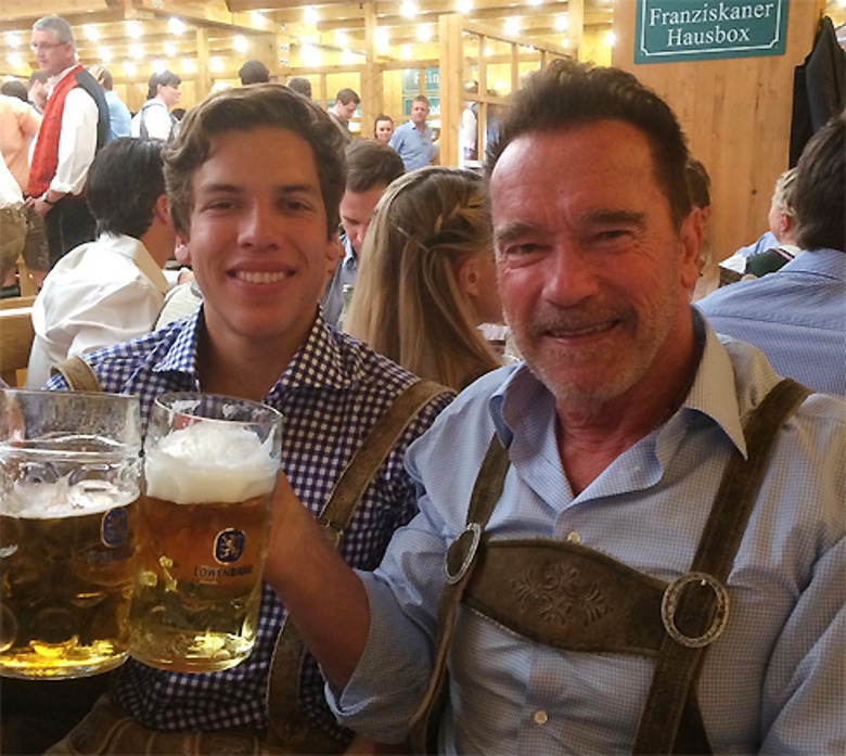 Арнольд Шварценеггер с сыном Джозефом