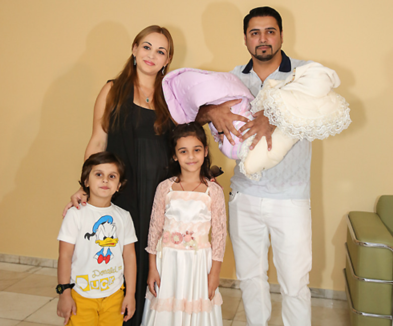 Александр Бердников с семьей