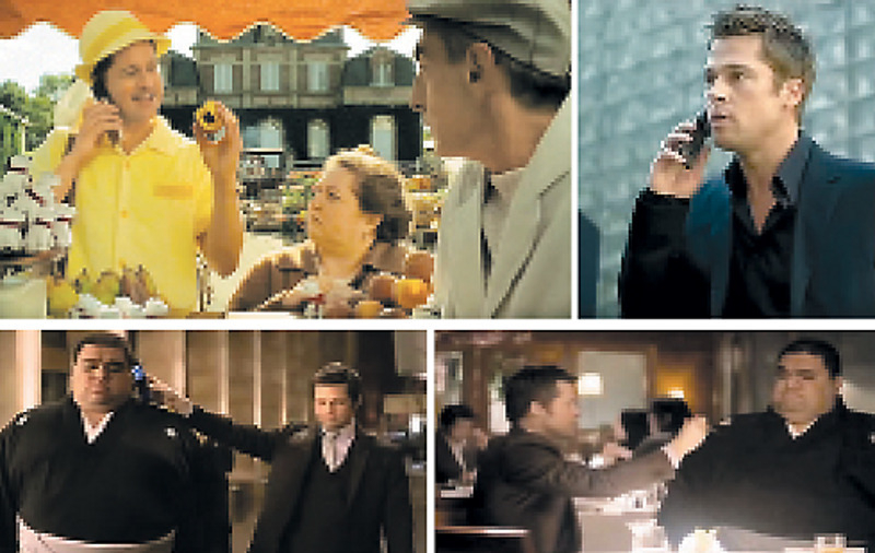 Брэд Питт в рекламном ролике