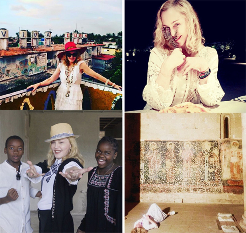 Мадонна с детьми отправилась в кругосветное путешествие