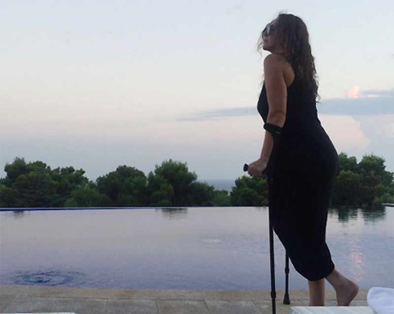 Татьяна Лютаева повредила ногу