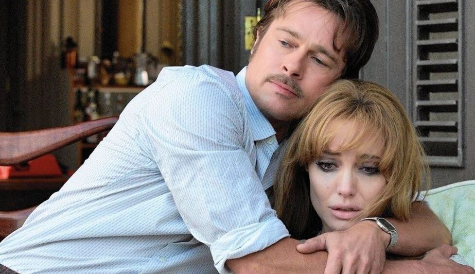 Анджелина Джоли и Брэд Питт в фильме "Лазурный берег"