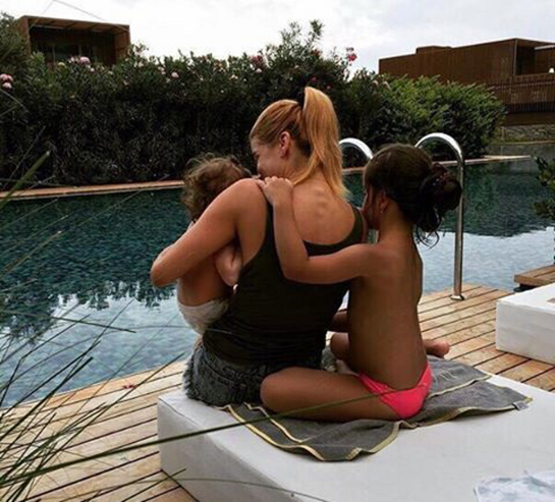 Ксения Бородина с дочерьми