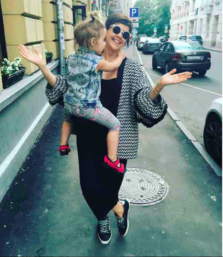 Ольга Шелест с дочерью