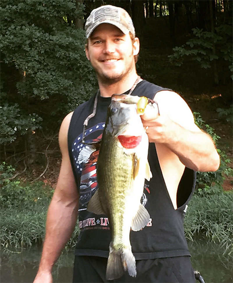 Крис Пратт поймал окуня