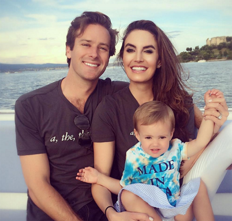 Арми Хаммер с семьей