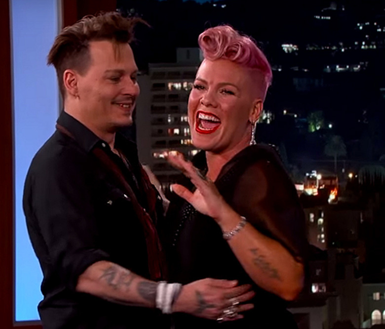 Пинк и Джонни Депп