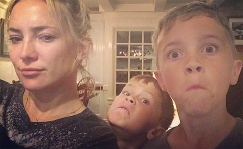 Кейт Хадсон с детьми