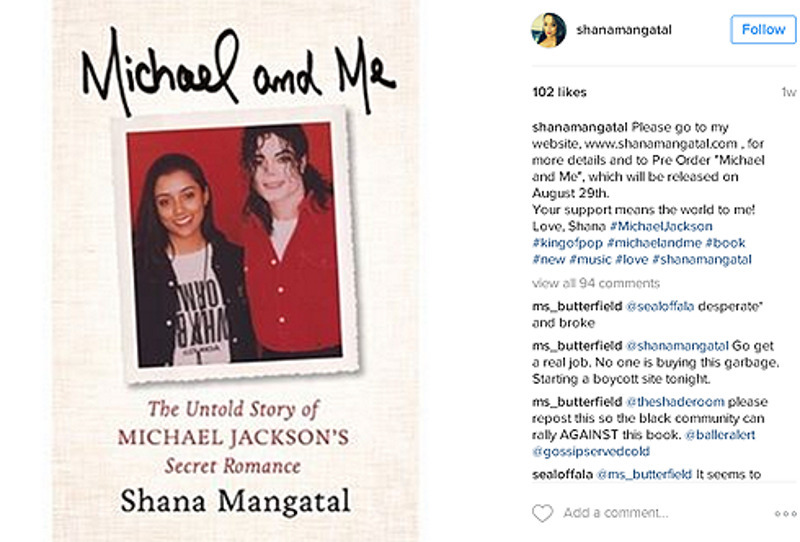 Бывшая любовница Майкла Джексона Шана Мангатал написала книгу об их отношениях