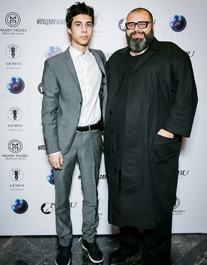 Максим Фадеев с сыном Саввой