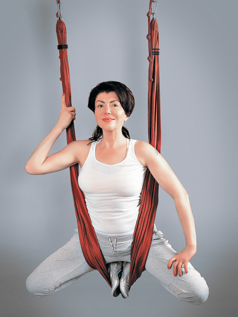 Вытяжение бедер; воспитание координации