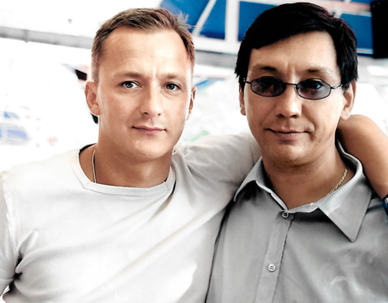 С двоюродным братом Степаном